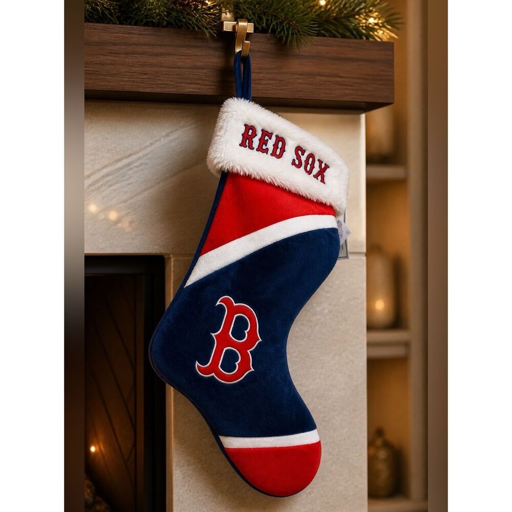 Boston Red Sox Red and Blue Holiday Stocking